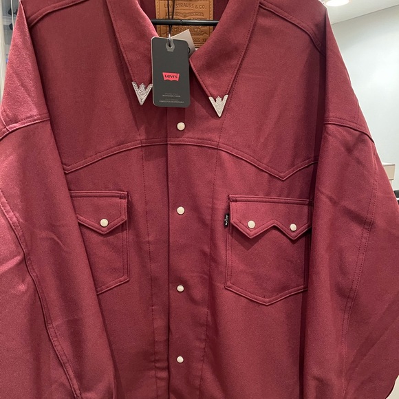 NWT Levi’s Western Jacket Mahogany - Picture 2 of 9